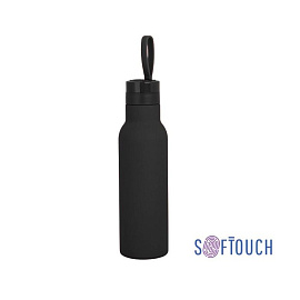 Бутылка спортивная "Фитнес", с покрытием SOFT TOUCH, 0,7 л (Чёрный)