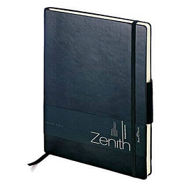 Ежедневник недатированный ZENITH, с покрытием SOFT TOUCH, формат B6, бежевая бумага, цвет черный (Чёрный)