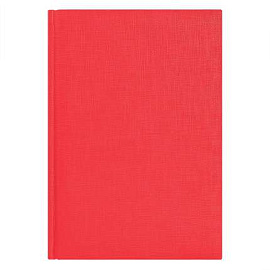Ежедневник недатированный Portobello Trend City Flax 145х205 мм, без календаря (Красный)