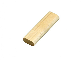 Флешка прямоугольная с закругленными краями 8 Гб., USB2.0 (Белый)