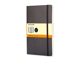 Записная книжка Classic Soft, формат A5 (блок в линейку) (Чёрный)