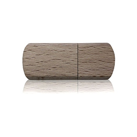 Флешка DR034 (бук натуральный) с чипом 128 гб. USB 2.0 (Бежевый)
