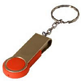 USB-Flash накопитель - брелок (флешка) "Swing", 8 Gb, в металлическом корпусе с пластиковыми вставка