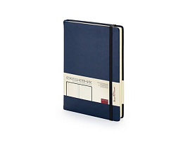 Ежедневник А5 недатированный Megapolis Velvet, ярко-синий (Navy)