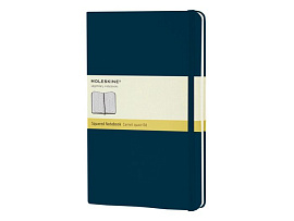 Записная книжка Classic, формат A5 (блок в клетку) (Синий)