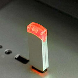 USB-Flash накопитель (флешка) "ORDO", 8 Gb, алюминиевый корпус, пластиковые вставки (Серебряный)