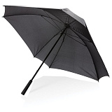 Механический квадратный зонт XL с местом для логотипа, 27"