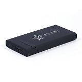 Зарядное устройство с беспроводной зарядкой "ENC Medium", 8000 Mah, со светящимся лого