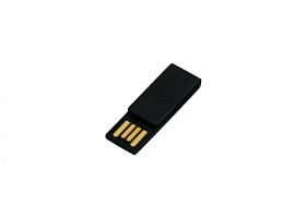 Флешка - скрепка 16 Гб.Оранжевый, USB2.0 (Чёрный)