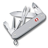 Нож перочинный VICTORINOX Pioneer X, 93 мм, 9 функций, алюминиевая рифленая рукоять, серебристый