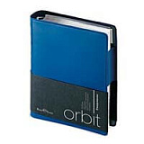 Ежедневник полудатированный ORBIT, с покрытием SOFT TOUCH, формат A6, обрез серебро, белая бумага, ц