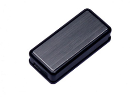Флеш-накопитель промо прямоугольной формы, выдвижной механизм. 16 Гб., USB2.0 (Чёрный)
