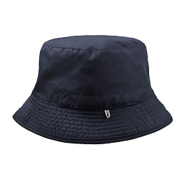 Панама BUCKET POCKET 85 двусторонняя, черная (Тёмно-синий; Серый)