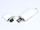 Флешка кожаная прямоугольная 64 Гб. Красный, USB2.0