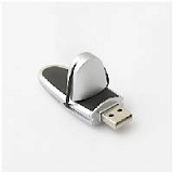 USB-Flash накопитель (флешка) "Rubber" с резиновым прижимом колпачка, 4 Gb. Черный
