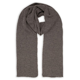 Шарф вязаный WIND SCARF, черный (Серый)