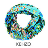 Платок KENZO, "Шарм", 140x140 см, 100% шерсть, в подарочной упаковке