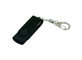 Флешка промо поворотный механизм 128 Гб., USB3.0 (Черный)