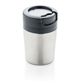 Термокружка Coffee-to-go, 160 мл (Серебряный; Чёрный)