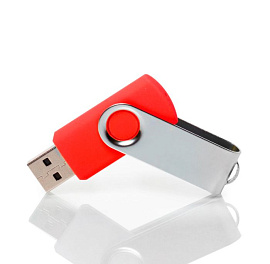 Флешка PM001 С ПОВОРОТНЫМ МЕХАНИЗМОМ с чипом 4 гб. USB 2.0 (Красный)