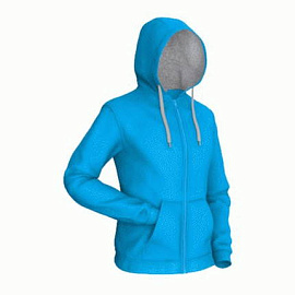 Толстовка мужская 17 Style (Бирюзовый; Серый)