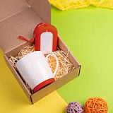 Набор подарочный MATISSE`TEAS: кружка(400мл), зарядное устройство(6000 mAh),коробка, стружка, красны