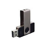 Флеш-карта TWIST Asofttouch MG, 16 Гб, черный, с покрытием SOFT TOUCH