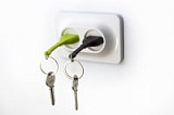 Двойной брелок+держатель для ключа unplug черный