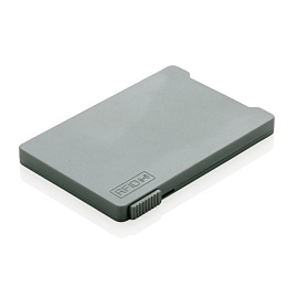 Держатель для пяти карт с защитой от сканирования (RFID), чёрный (Серый)