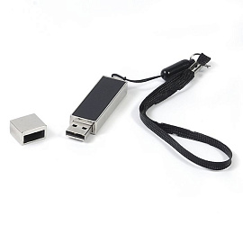 Флешка "ENC Flash Drive", 32 гб, цвет чёрный (Серебряный; Чёрный)