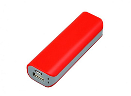 Универсальное зарядное устройство power bank прямоугольной формы (Красный)
