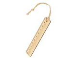 Закладка с линейкой из бамбука «Bookmark», натуральный