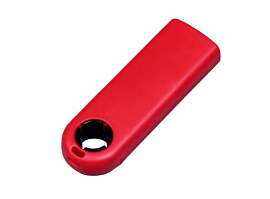 Флеш-накопитель промо прямоугольной формы, выдвижной механизм. 64 Гб., USB2.0 (Чёрный; Красный)