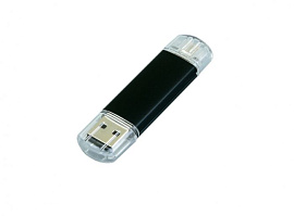 Флешка с Micro USB, 64Гб (Чёрный)