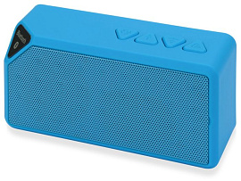 Портативная колонка "Bermuda" с функцией Bluetooth, чёрная (Голубой)