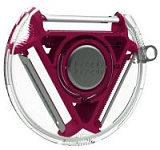 Пиллер компактный с тремя лезвиями rotary peeler™ розовый