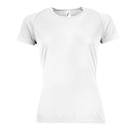 Футболка женская "Sporty women 140", белая (Белый)