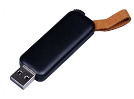 Флешка 4 Гб. красный, USB2.0 промо прямоугольной формы, выдвижной механизм . (Чёрный)