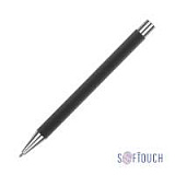 Карандаш "Aurora" из переработанного алюминия, покрытие soft touch, цвет чёрный