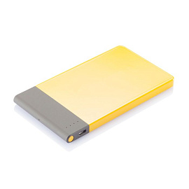 Тонкое зарядное устройство, 4600 mAh, цвет серый с чёрным (Жёлтый; Серый)