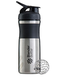 Спортивный шейкер SportMixer Stainless, 820 мл (Чёрный)