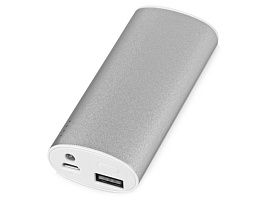 Портативное зарядное устройство "Квазар", 4400 mAh, цвет чёрный (Серебряный)