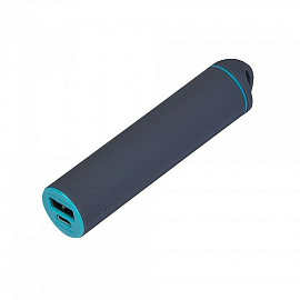 Внешний аккумулятор, Travel PB, 2000 mAh, с покрытием SOFT TOUCH, в подарочной коробке (Серый; Бирюзовый)