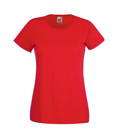 Футболка FOTL Lady-Fit Valueweight T (красный; L)