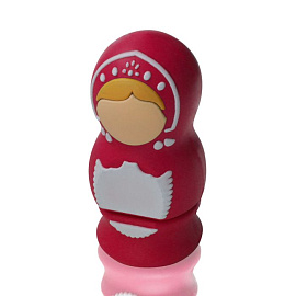 Флешка PVC024 "Матрешка" (цвет.) с чипом 4 гб. USB 2.0 (красный)