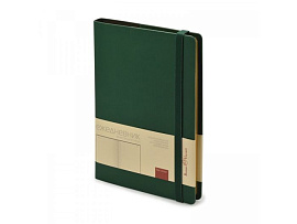 Ежедневник недатированный А5  Oxford, черный (Зелёный)
