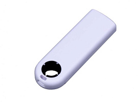 Флеш-накопитель промо прямоугольной формы, выдвижной механизм .4 Гб., USB2.0 (Чёрный)