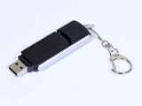 USB-Flash накопитель - брелок (флешка) прямоугольной формы из пластика с выдвижным механизмом, модел