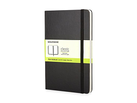 Записная книжка Moleskine Classic, формат А6, блок нелинованный, цвет чёрный (Чёрный)