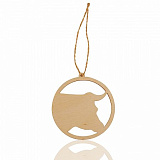 НОВОГОДНЕЕ УКРАШЕНИЕ "БЫК" / КОСТЕР, 1 ШТ. DS168